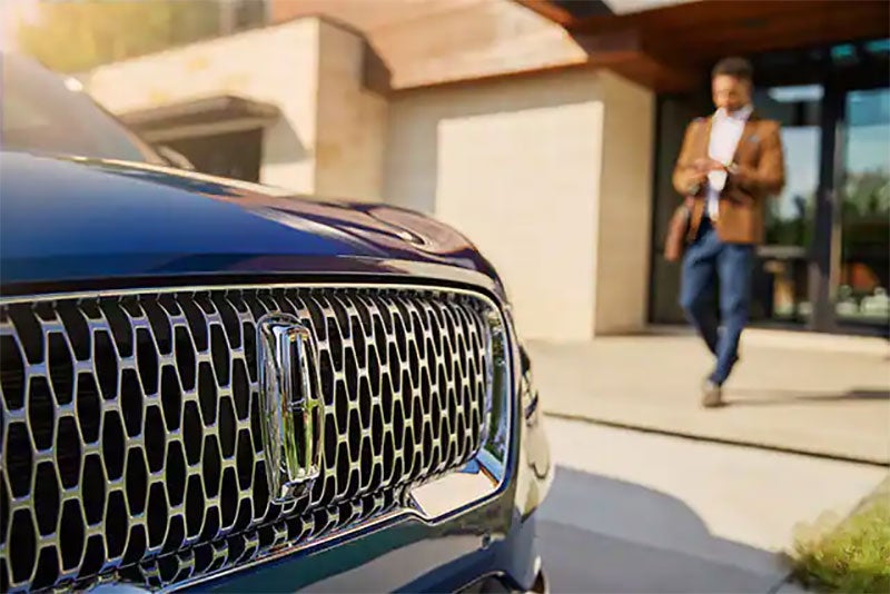 Person coming towards vehicle