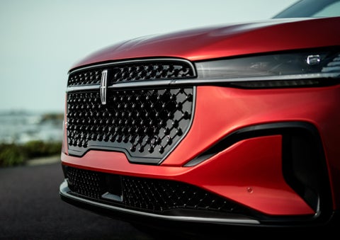 The sleek grille of a 2025 Lincoln Nautilus® SUV with the available Jet Appearance Package makes a bold statement. | Johnson Brothers Lincoln in Temple TX