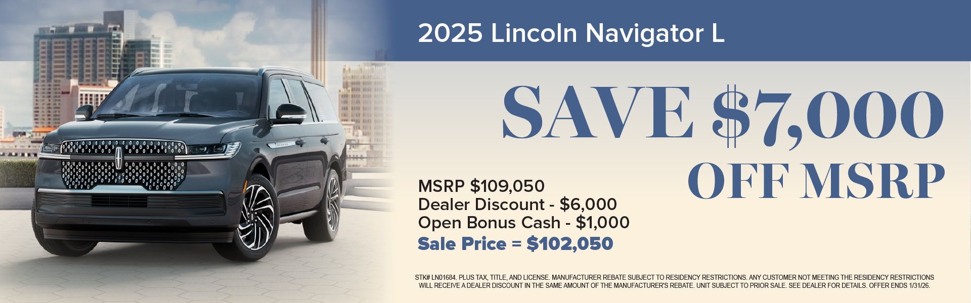FALL SALES EVENT ON 2025 LINCOLN NAVIGATOR