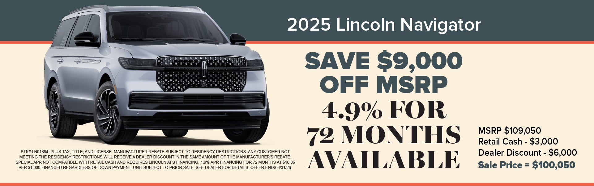 Navigator L SPECIAL FEBRUARY OFFER